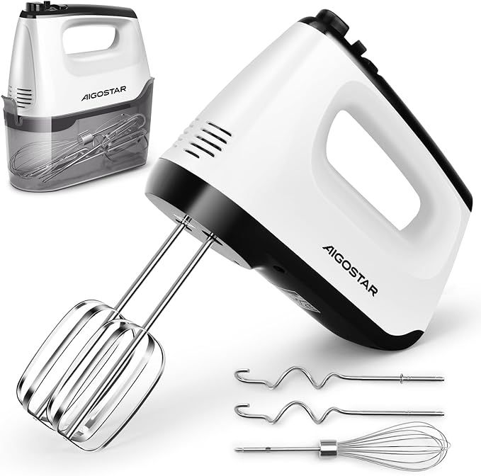 Aigostar Pudding - Batidora Amasadora de 400 W con 6 Velocidades