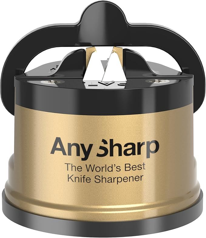 AnySharp – Afilador de cuchillos con Powergrip mundial, oro