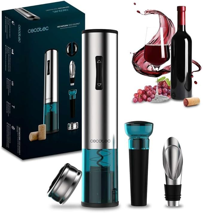 Cecotec Sacacorchos Eléctrico InstantCork 1000 Gourmet