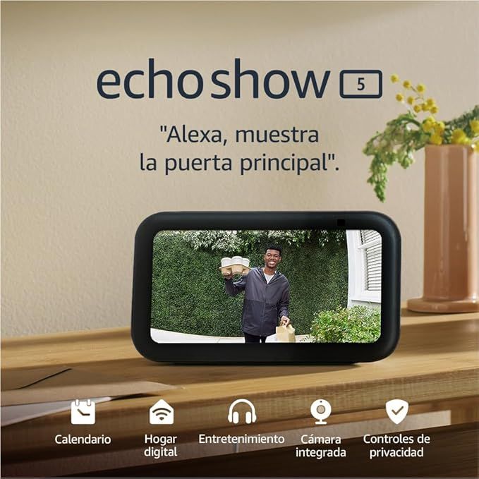 Echo Show 5 (3rd Gen) | Smart touchscreen with Alexa designed to control your smart home devices and more | Anthracite