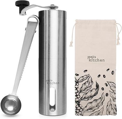 Joeji's Kitchen Molinillo Café Manual con Grosor de Molienda Ajustable
