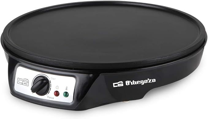 Orbegozo Cm 2360 - Crepera Eléctrica, Superficie Antiadherente De 30 Cm De Diámetro, Temperatura Regulable, 1000 W De Potencia