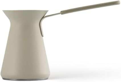 OTTO: Moderna cafetera turca de 550 ml, acero inoxidable, gris claro, funciona con todo tipo de fuegos