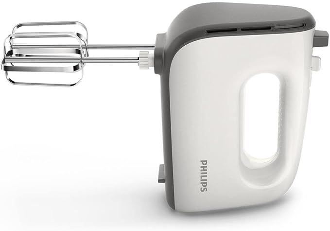 Philips Serie 5000 Batidora - Motor de 450 W, 5 Velocidades y Turbo, Mezcla Fuerte y Eficaz, Vaso de Forma Cónica, Fácil Expulsión, Gris Cachemira (HR3741/00)