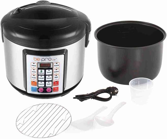 Robot Cocina Be Pro Chef Avant Olla Programable Premier Plus, Negro Y Acero [Clase de eficiencia energética A++]