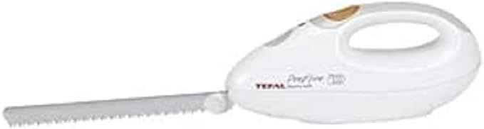Tefal Prep'Line 852331 Cuchillo Eléctrico, 100 W, Acero Inoxidable, Blanco